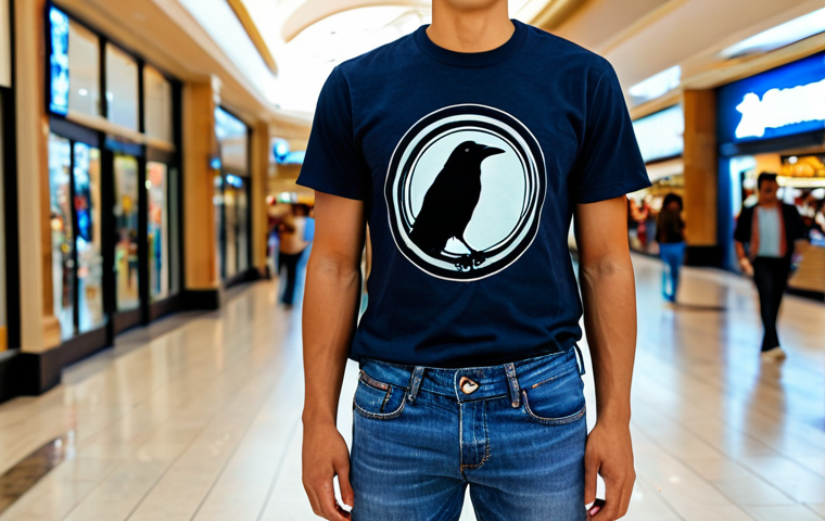 Night Crows Fan Outfit**

A young adult wearing a Night Crows T-shirt with jeans in a mall setting. Fully clothed, modest clothing, appropriate attire. Safe for work, perfect anatomy, natural proportions, professional photography, high quality. Family-friendly. Focus on the clothing and overall style.

**